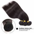 100% cabello brasileño de onda recta humana 1B real